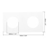 Unique Bargains Transparent Window Paper Coin Storage Organizing Protective Coin Holder 100 Pcs - 2 of 4