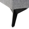 Baxton Studio Leni Modern Grey Twill Fabric Right Facing Sectional Sofa - 4 of 4