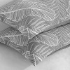 2 Pack Triple-Layer Cotton Pillow Shams, Breathable Thermal Yarn-Dyed Euro Pillowcases, 26x26 Inches - NTBAY - 4 of 4