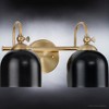 Urban Ambiance Luxury Vintage Bath Light 9''H x 14.75''W,  Olde Brass Finish,  Jacksonville Collection, UHP4315 - 4 of 4