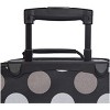 Rockland Fashion Softside Upright Luggage Set Expandable New Black Dot 2-Piece (14/19) - 4 of 4