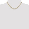 Black Bow Jewelry 4.75mm 10k Yellow Gold Hollow Figaro Chain Necklace - 2 of 4