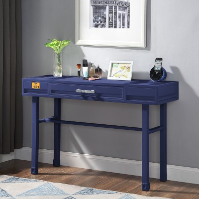 47.00"Cargo Blue Finish Vanity Desk,Blue