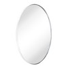 TEHOME Javell Oval Stainless Steel Framed Wall Mounted Bathroom Vanity Mirror - 4 of 4