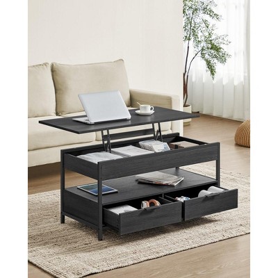 Yaheetech Lift Top Coffee Table Accent Table With Hidden Compartments ...
