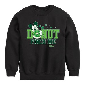 Boys' - Disney - Donut Pinch Me Graphic Long Sleeve Fleece Sweatshirt - 1 of 4