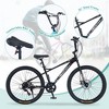 Okak 26IN Bmx Bike with Double Disc Brakes, Kids Bike with Aluminum Rims and 7 Speed System, Children Bicycle for Age 12+ Boys and Girls - 3 of 4