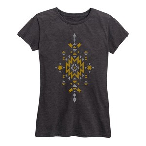 Women's - Instant Message - Southwestern Abstract Arrows Short Sleeve Graphic T-Shirt - 1 of 4