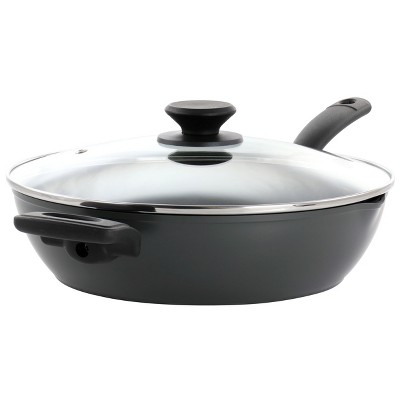 Oster Hawke 3.9 Quart Ceramic Nonstick Aluminum Saute Pan With Lid