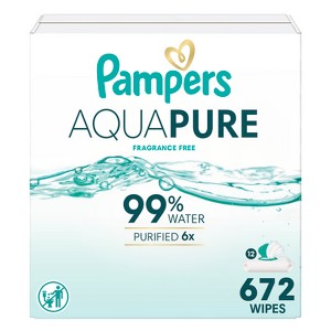 Pampers Aqua Pure Sensitive Baby Wipes - 672ct: Pop-Up Dispenser