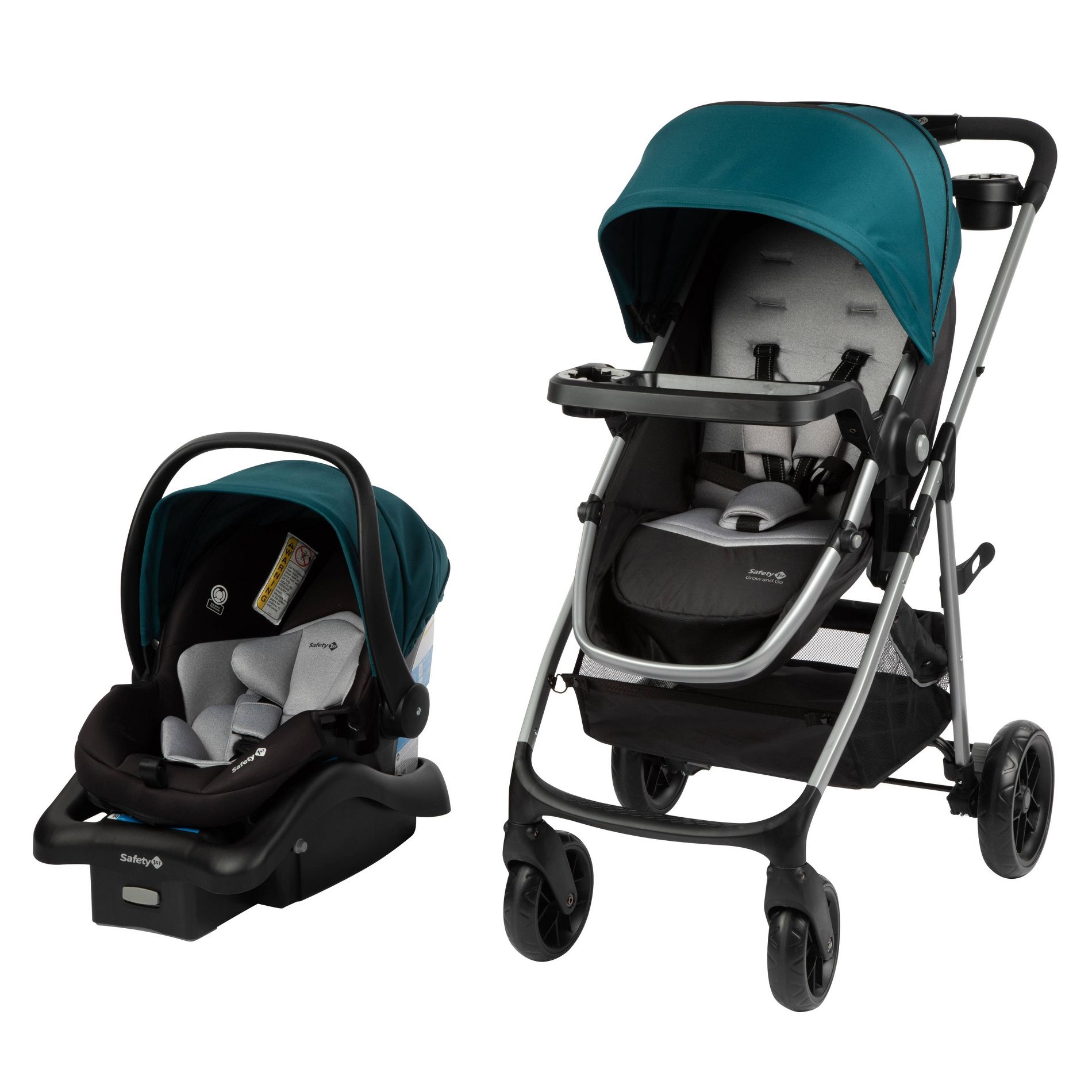 Safety 1st Grow & Go Flex Modular Travel System - Forest Tide: LATCH Compatible, Infant Car Seat Included