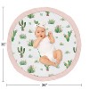 Sweet Jojo Designs Girl Baby Tummy Time Playmat Cactus Floral Green Pink and White - 4 of 4