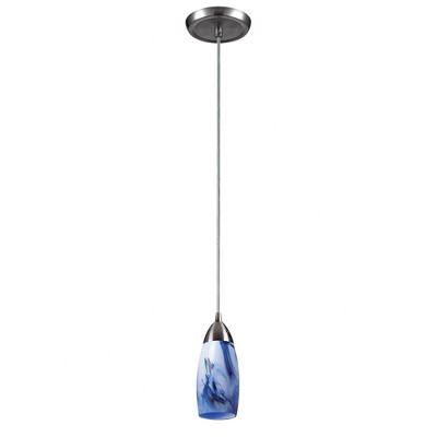 Elk Home Milan 1 - Light Pendant in  Satin Nickel