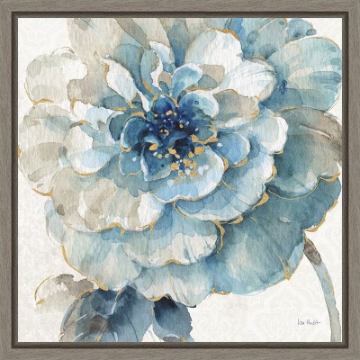 Amanti Art Indigold VII by Lisa Audit Canvas Wall Art Print Framed 16 x 16-in.