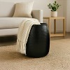 happimess Merida Modern Rustic Hammered Metal Drum Storage Side Table with Lid - 2 of 4