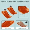 Tractor Bucket Protector, 2pcs Ski Edge Protector, Turf Tamer Skid Protector, Heavy Duty Steel Bucket Edge Anti-Skid Device - 3 of 4