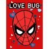 Girl's Marvel Spider-Man Candy Heart Love Bug Crop T-Shirt - 2 of 4