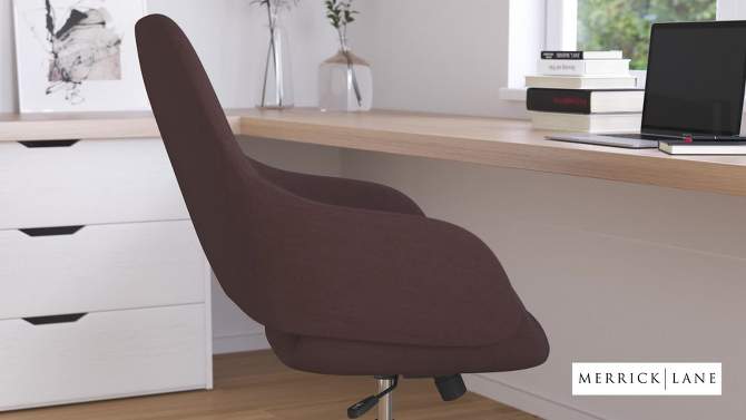 Merrick Lane Office Chair Ergonomic Executive Mid-Back Design With 360° Swivel And Height Adjustment, 2 of 12, play video