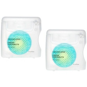 Cocofloss Woven Dental Floss - Fresh Coconut (PACK OF 2) Dentist-Designed Oral Care, Mint, Waxed, Vegan, Kid-Friendly | Super-Cleansing - 1 of 4