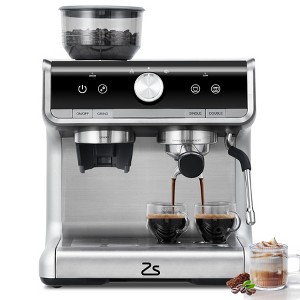 GustoWave Semi Automatic Espresso Machine with Grinder, Milk Frother & 2.8L Water Tank, 20 BAR Pump - 1 of 4