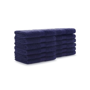 Arkwright True Color Wash Cloths - (Pack of 12) Lightweight Absorbent Bathroom Towel, Quick Dry Linen, 12 x 12 in - 1 of 4