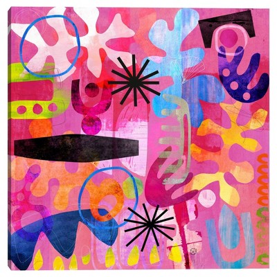 Masterpiece Art Gallery 24" X 24" Accra Pink By Nikki Chu Canvas Art