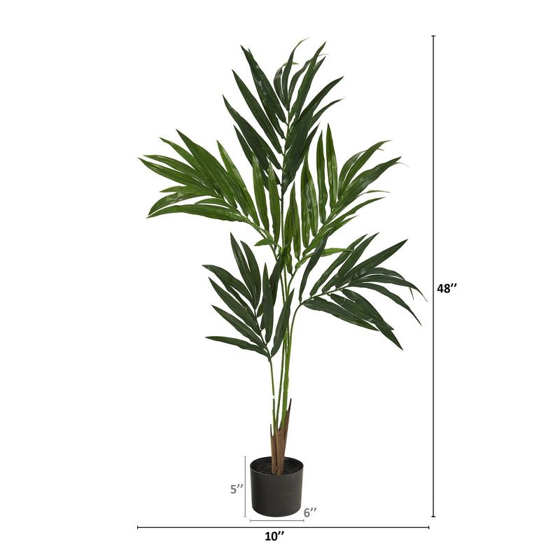 Nearly Natural 4-ft Kentia Artificial Palm Tree, 2 of 5