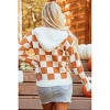 Women's Long Sleeve Check Sweater - 1 the Woman - 3 of 4