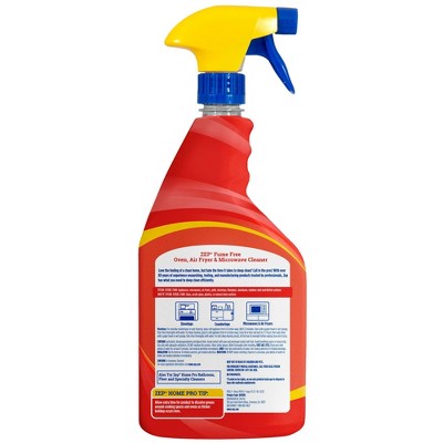 Zep Home Pro 2-in-1 Fume-Free Citrus Oven, Air Fryer & Microwave Cleaner: Liquid Spray, 24 fl oz, Stainless Steel Use