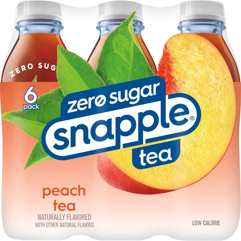 Snapple Zero Sugar Peach Tea - 6pk/16 fl oz Bottles, 3 of 8