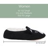 Elanze Designs Bulldog Black Women's Animal Cozy Plush Lined Non Slip Fuzzy Slipper - Small - 4 of 4