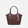 MKF Collection Janise Solid Vegan Leather Tote Bag Purse by Mia K- Chocolate - 2 of 4