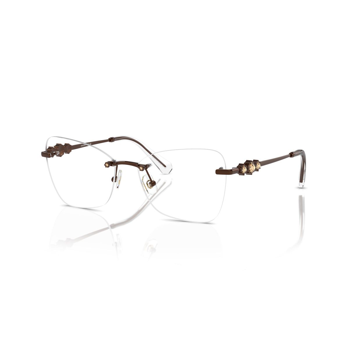 Swarovski SK1014 55mm Woman Butterfly Eyeglasses Demo Lens Lens