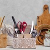 Mela Artisans Wooden Letter Organizer For Desk Anta Small Rustic Mail Holder - 4 of 4