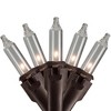 Northlight 100 Count Clear Mini Icicle Christmas Lights - 3.5 ft Brown Wire - 4 of 4