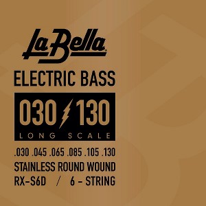 La Bella Rx Series Stainless Steel 6-String Electric Bass Strings - 1 of 1