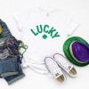 Simply Sage Market Women's Lucky Arched Distressed Short Sleeve Graphic Tee - 3 of 4