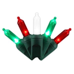 Celebrations Platinum LED T5 Red/Green/Pure White 50 ct String Christmas Lights 25 ft. - 1 of 1