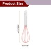 Unique Bargains Silicone Stainless Steel Non-Stick Coated Heat-Resistant Whisk 5 Pcs - 2 of 4