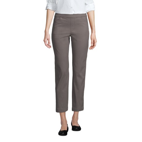 Lands' End Women's Mid Rise Pull On Knockabout Chino Crop Pants - 18 ...