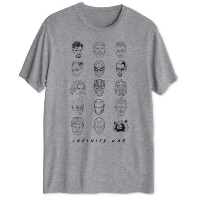 Jem Mens Infinity War Heads Graphic T-Shirt