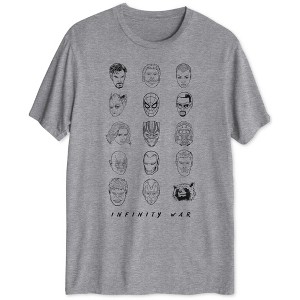 Jem Mens Infinity War Heads Graphic T-Shirt - 1 of 1