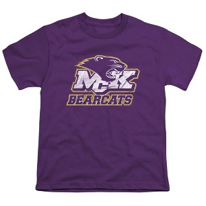 Mckendree University Distressed Primary Logo Kids T-Shirt For Youth Purple - 1 of 4