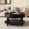 31.5" Modern Round Coffee Table with Hidden Storage - 4 of 4