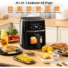 5 Quart Air Fryer 5 Quart, Digital Display, 8 Cooking Presets, Oilless Cooker for Quick Meal, UP to 400℉, Nonstick Silicone Liner, Timer - 2 of 4