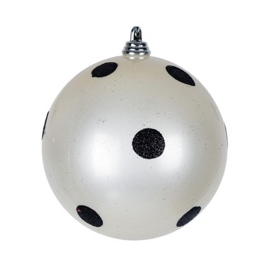 Vickerman Candy Finish Ball Ornament with Glitter Dots