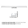 DELight 3.3" Plastic U Channel System 20PCS DEL-M011M for 9/16"W Warm White Rope Light Models DEL-D50W,DEL-D100W,DEL-D150W - 3 of 4