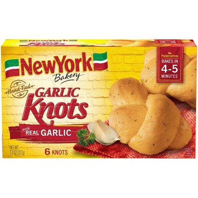 New York Bakery Hand Tied Frozen Garlic Knots - 7.3oz