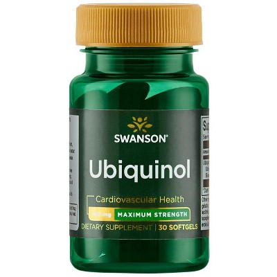 Swanson Dietary Supplements Maximum Strength Ubiquinol 200 mg Softgel 30ct.