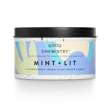 Good Chemistry™ Recyclable Tin Candle Mint and Lit - 5.64 oz